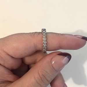 Authentic Pandora Square Eternity stacking ring size 56 aka US size 7.5